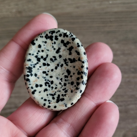 Kristy's Kreations Other - Dalmatian Jasper Palm Stone